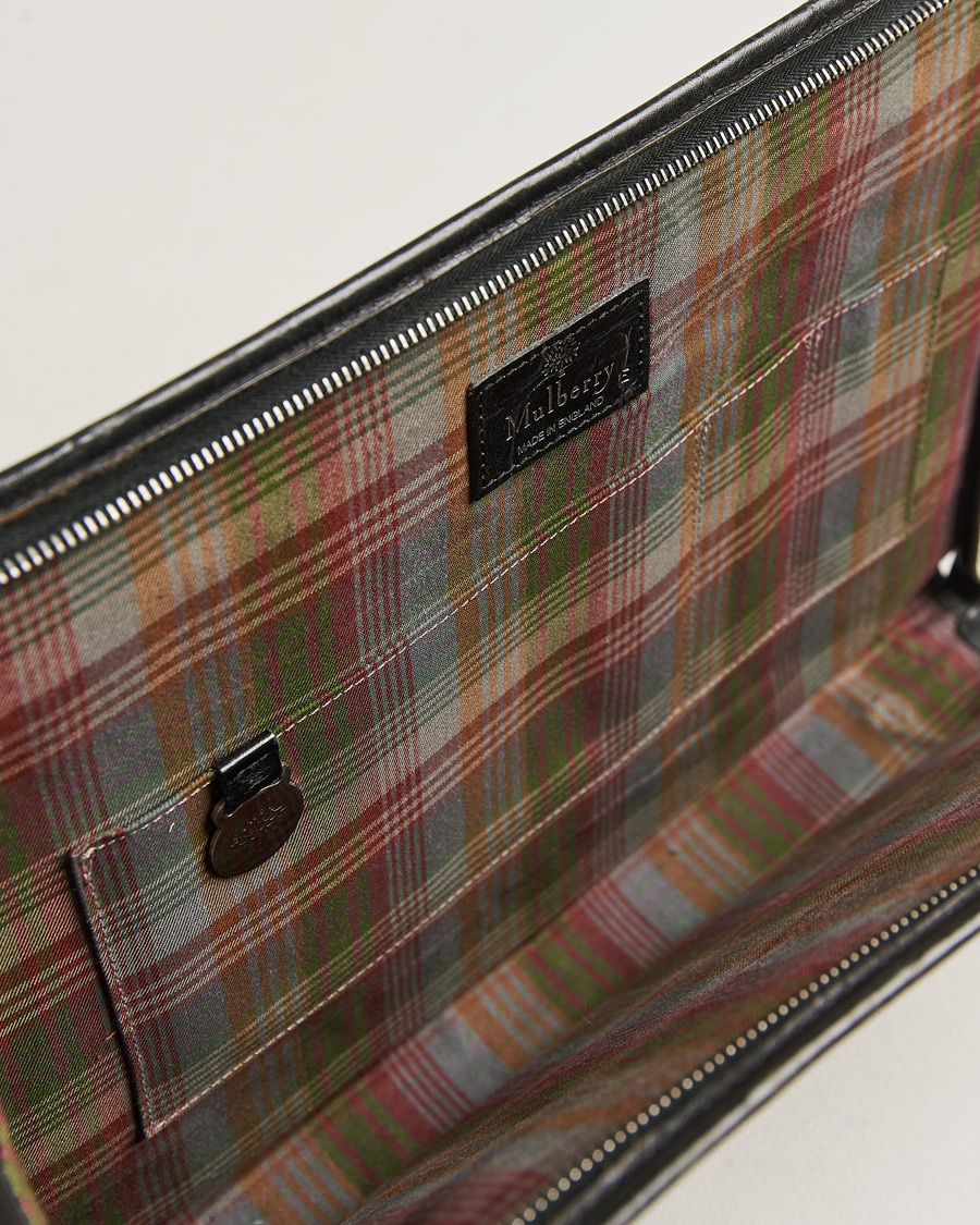 Herre | Pre-owned Tilbehør | Pre-owned | Mulberry Vintage Document Bag Black Leather