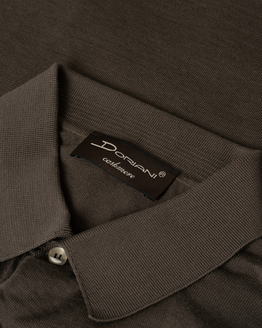 Herre | Polotrøjer | Pre-owned | Doriani Cashmere Cotton Knitted Polo Brown