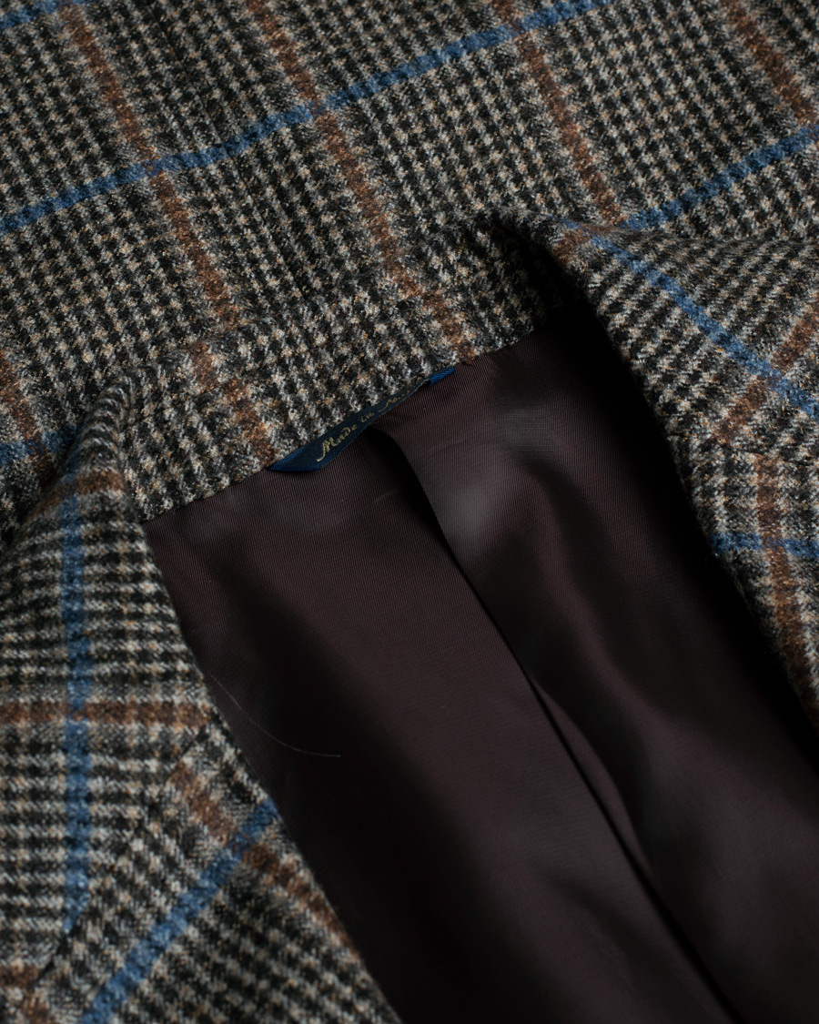 Herre | Pre-owned Blazere | Pre-owned | Gabo Naopli Checked Wool Blazer Beige/Blue 52