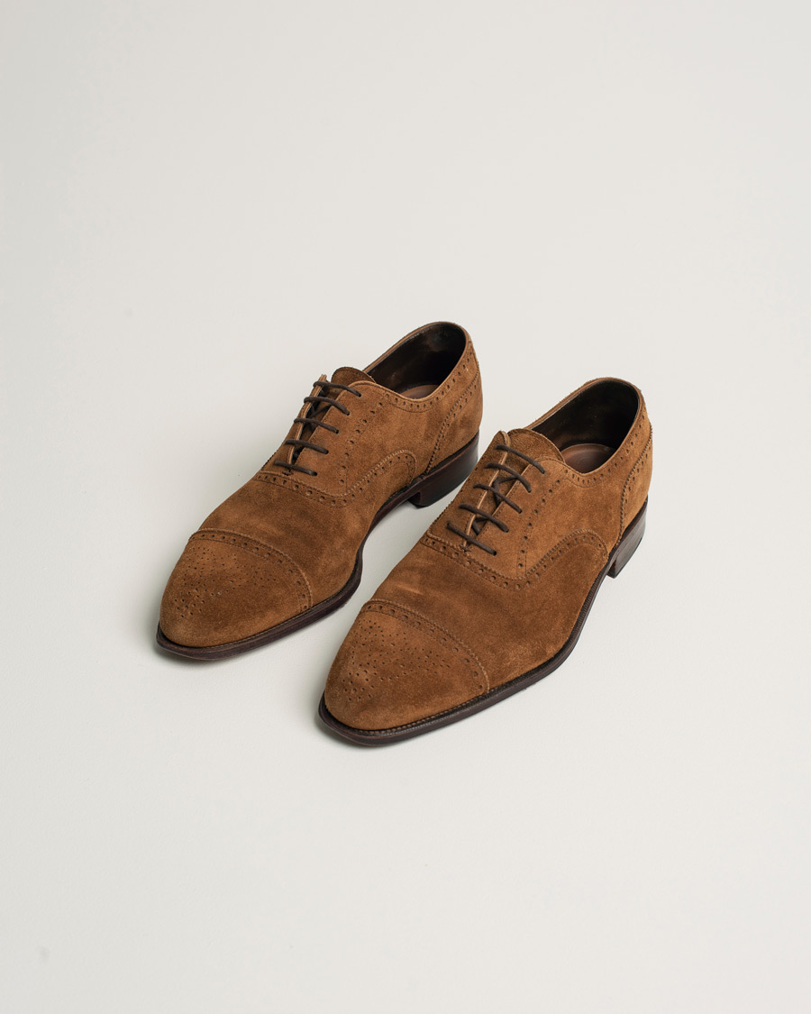 Herre | Pre-owned Sko | Pre-owned | Carmina Derbys Medium Brown Suede UK11,5 - EU45,5