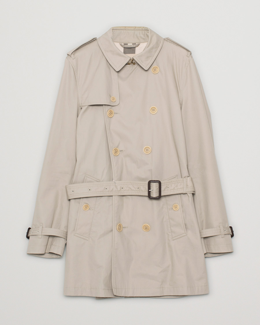 Herre | Burberry Brit Trenchcoat Beige M | Pre-owned | Burberry Brit Trenchcoat Beige M