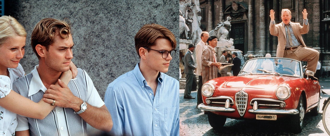 Biler på det hvide lærred: Alfa Romeo Giulietta Spider i The Talented Mr. Ripley Biler på det hvide lærred: Alfa Romeo Giulietta Spider i The Talented Mr. Ripley